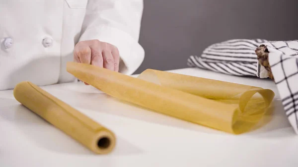 Cuocere Pane Grano Naturale Fatto Casa Nel Forno Olandese Ghisa — Foto Stock