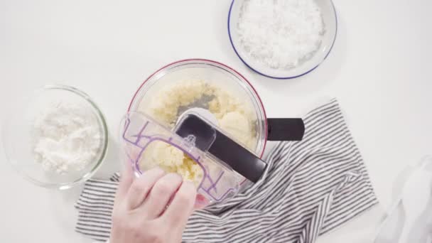 Hacer Galletas Coco Cocina — Vídeo de stock