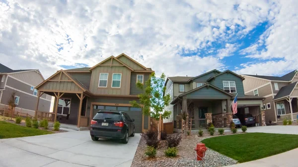 Denver Colorado Usa Juli 2020 Uitzicht Typische Buitenwijk Een Zomerochtend — Stockfoto