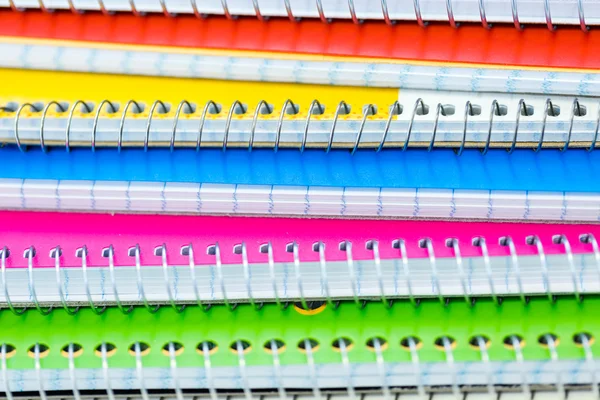 Cuadernos, Material escolar — Foto de Stock