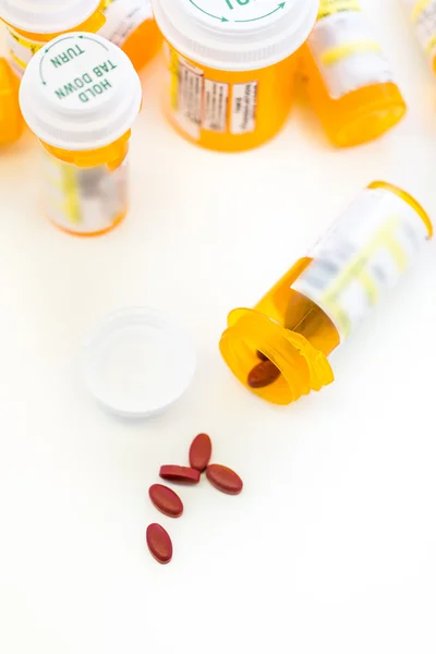 Receptbelagda piller — Stockfoto
