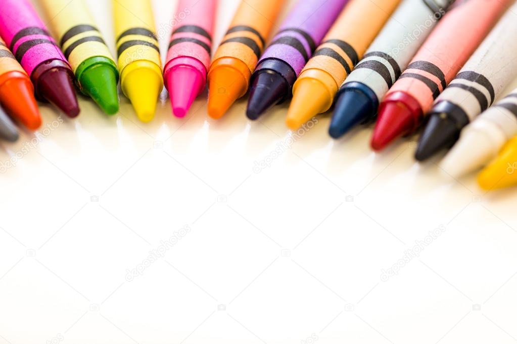 Multicolored crayons