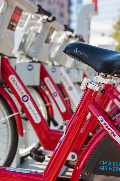 Aluguer de bicicletas — Fotografia de Stock