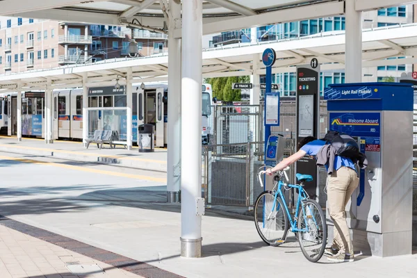 Lightrail station — Stockfoto