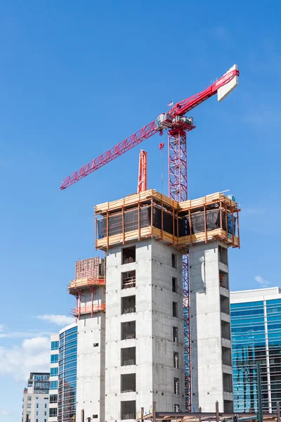 Construction site in downtown — Stock Photo, Image