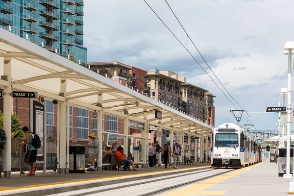 Lightrail station stop — Stock Photo, Image