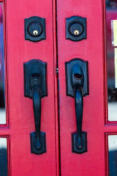 Deurknopje op hoofdstraat — Stockfoto