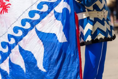 bayrak trowing performans yıllık İtalyan Festivali