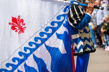 bayrak trowing performans yıllık İtalyan Festivali