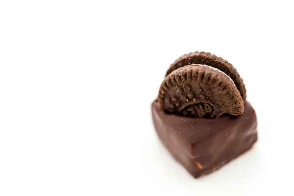 Kurabiye ve krem truffle — Stok fotoğraf