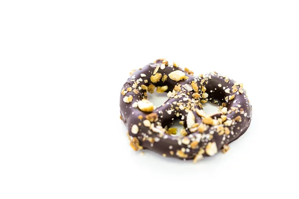 Pretzel ricoperto di cioccolato — Foto Stock