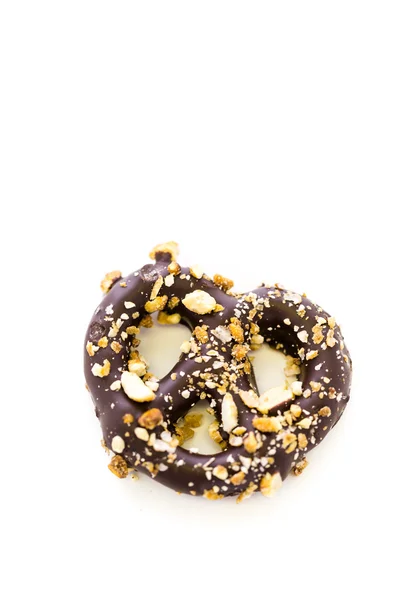 Chocolate covered Pretzel — Stock Photo, Image