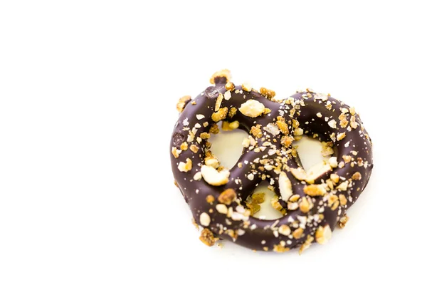 Çikolata kaplı pretzel — Stok fotoğraf