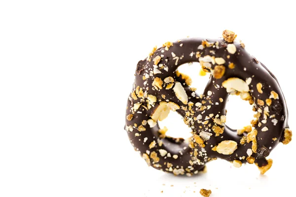 Pretzel de chocolate — Fotografia de Stock