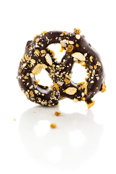 Chocolate Pretzel — Stock Photo, Image