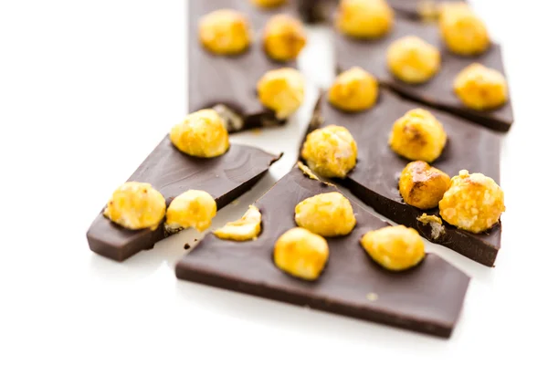 Čokolády s lískovými oříšky — Stock fotografie