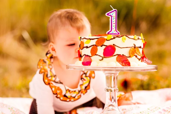 Festa di compleanno della bambina — Foto Stock