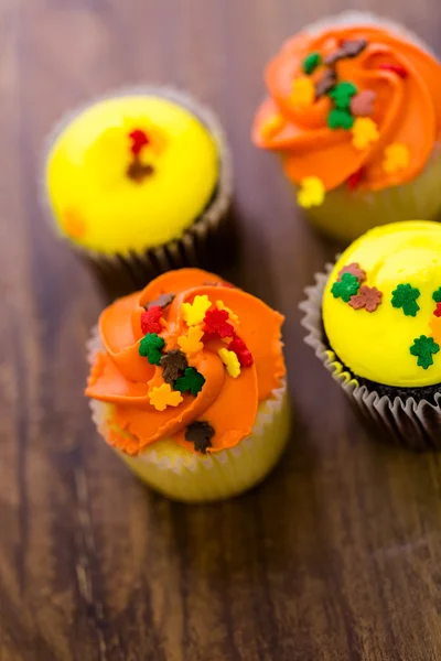 Yellow and orange Cupcakes — Stock Photo, Image