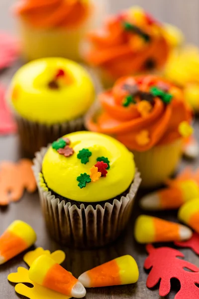 Yellow and orange Cupcakes — Stock Photo, Image