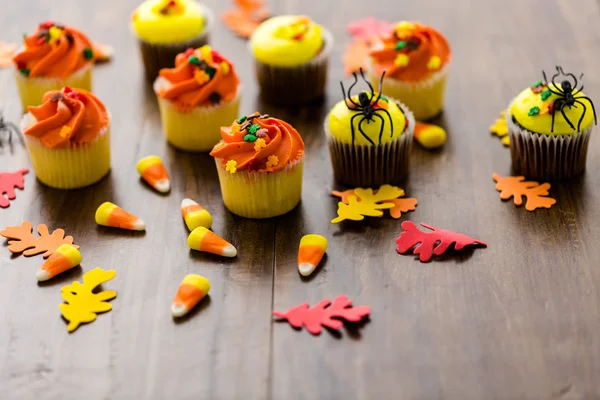 Cupcakes jaunes et orange — Photo