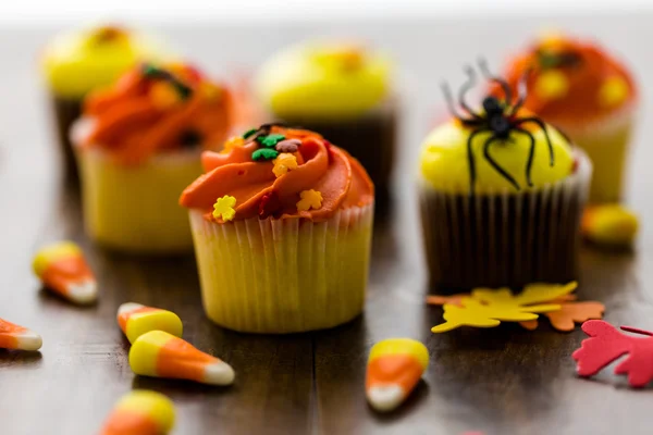 Yellow and orange Cupcakes — Stock Photo, Image