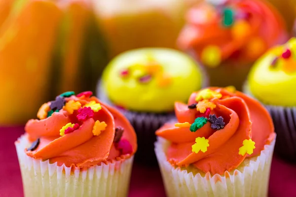 Yellow and orange Cupcakes — Stock Photo, Image