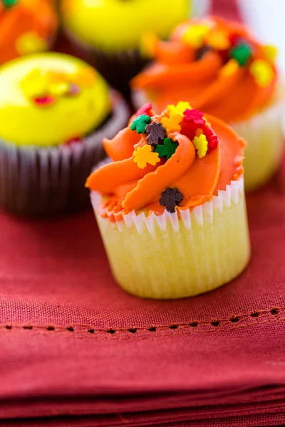 Yellow and orange Cupcakes — Stock Photo, Image