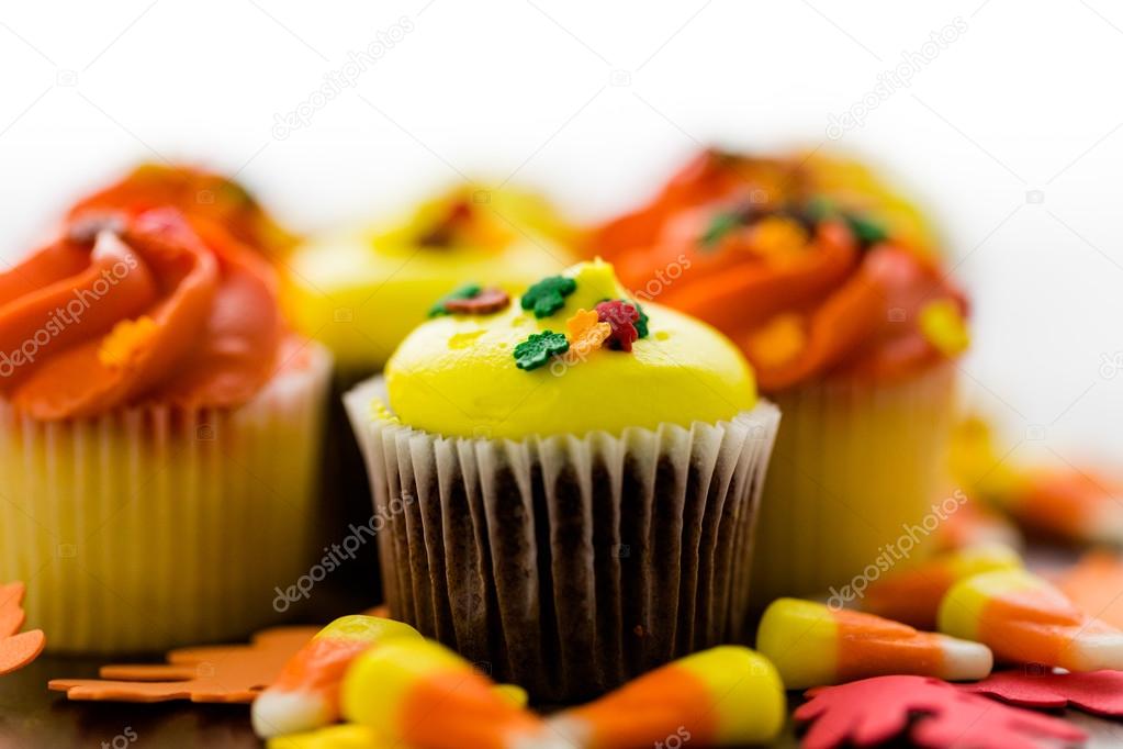 Yellow and orange Cupcakes