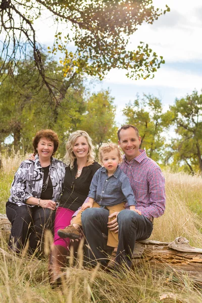 Dejlig familie nyder weekend - Stock-foto