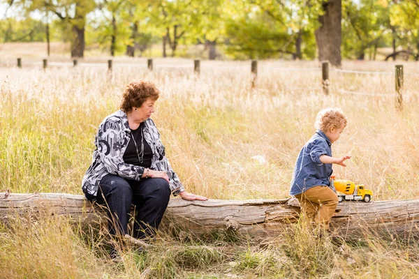 Family. Grandmother and child — Stock Photo, Image