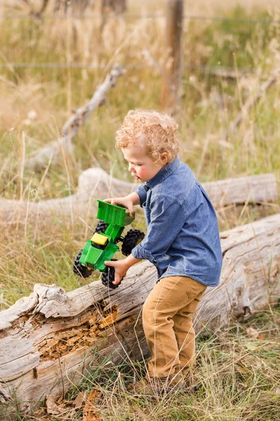 Cute toddler enjoying weekend — Stock Photo, Image