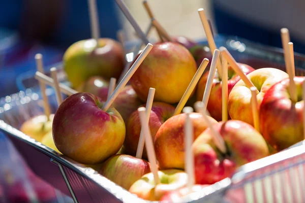 Karamelläpfel — Stockfoto