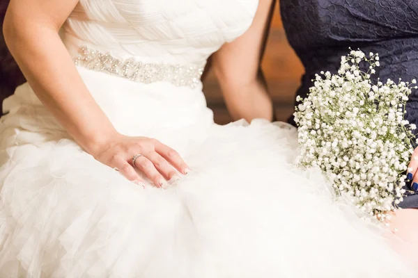 Bride sitting — Stock Photo, Image