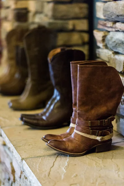 Cowboy boots wesele — Zdjęcie stockowe