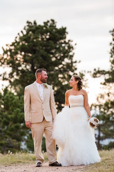 Piccolo matrimonio all'aperto — Foto Stock