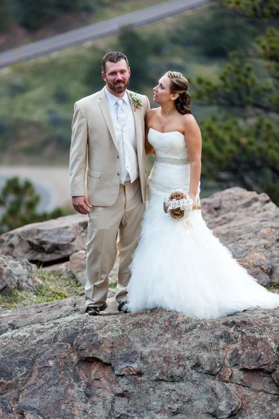 Piccolo matrimonio all'aperto — Foto Stock