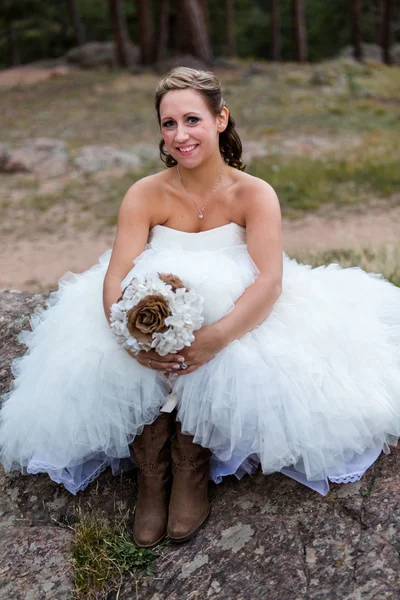 Casamento exterior pequeno — Fotografia de Stock