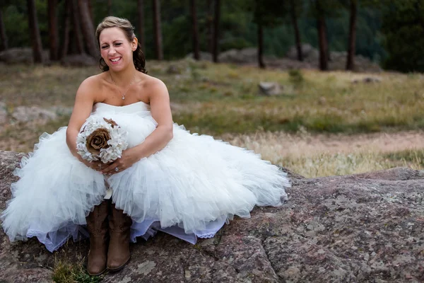 Small outdoor wedding — Stock Photo, Image