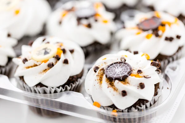 Chocolate Halloween cupcakes — Stock Photo, Image