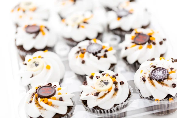 Chocolate Halloween cupcakes — Stock Photo, Image