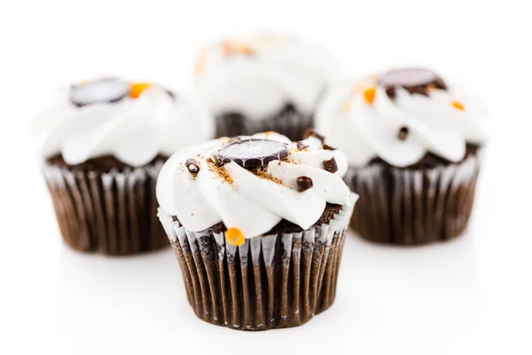 Schokoladenhalloween-Cupcakes — Stockfoto