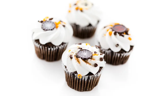 Schokoladenhalloween-Cupcakes — Stockfoto