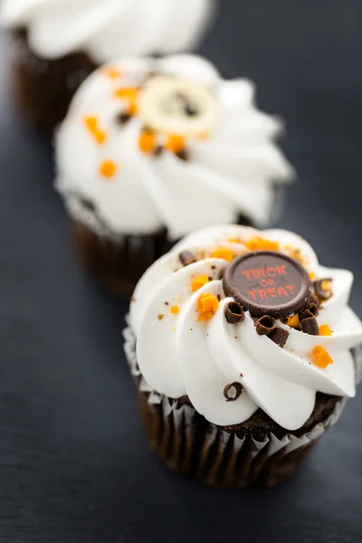 Chocolate Halloween cupcakes — Stock Photo, Image