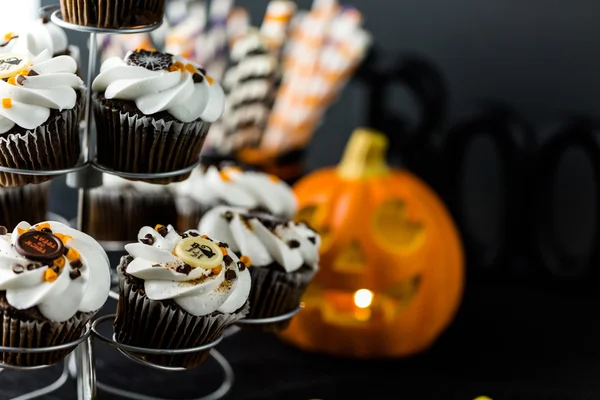 Gâteaux d'Halloween au chocolat — Photo