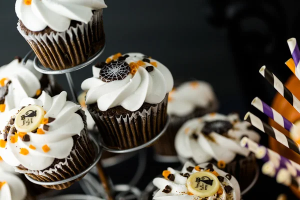 Çikolata Cadılar Bayramı cupcakes — Stok fotoğraf