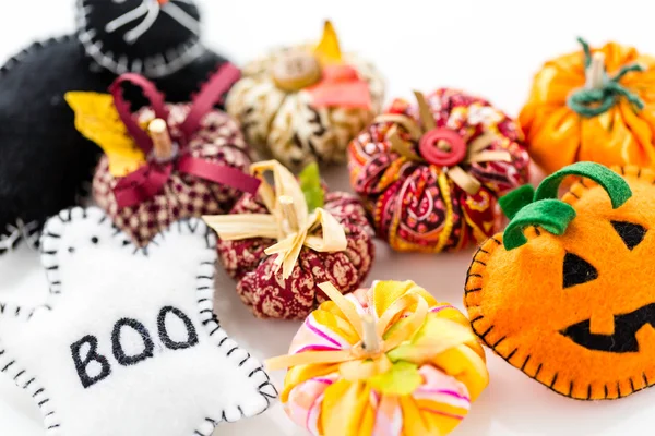 Fabric pumpkins — Stock Photo, Image