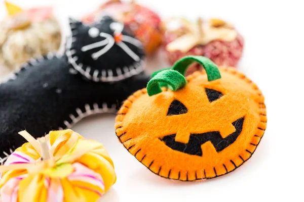 Fabric pumpkins — Stock Photo, Image