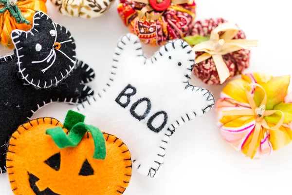 Fabric pumpkins — Stock Photo, Image