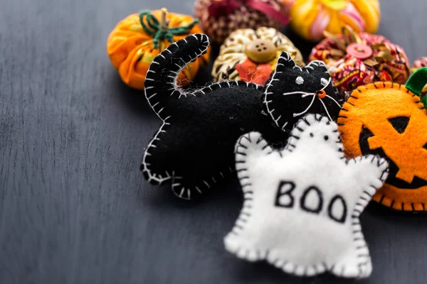 Fabric pumpkins — Stock Photo, Image