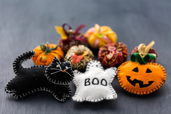 Fabric pumpkins — Stock Photo, Image